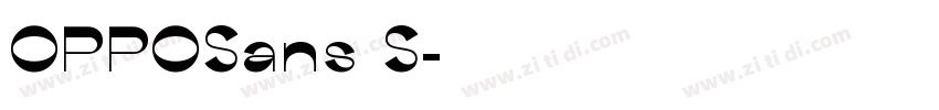 OPPOSans S字体转换